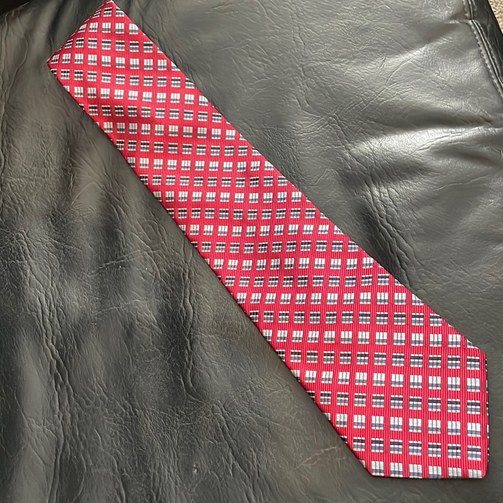 Men’s necktie, Tommy Hilfiger tie, 100% silk